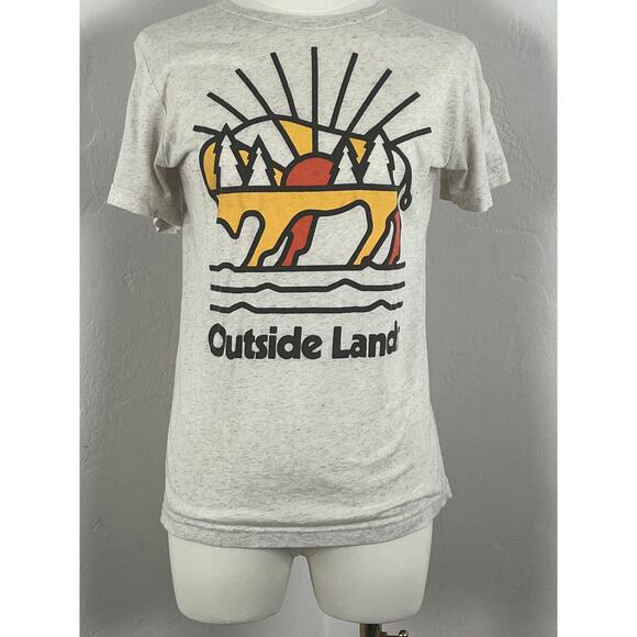 OUTSIDE LAND 2024 CONCERT T-SHIRT Heathered Oatmeal (SMALL) - Picture 1 of 10